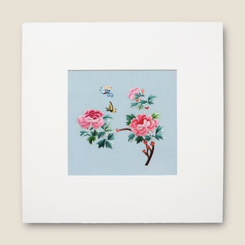 Suzhou Embroidery - Butterflies Adoring Peonies