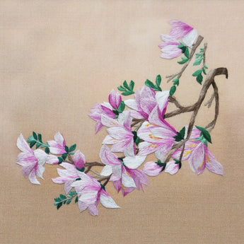 Suzhou Embroidery - Golden Magnolia Blossoms