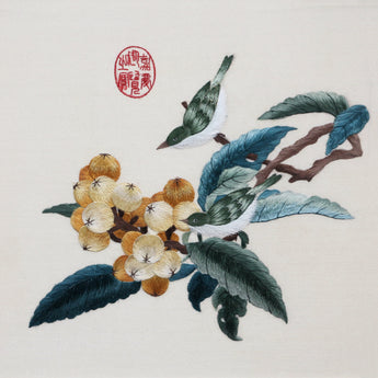 Suzhou Embroidery - Loquat and Birds
