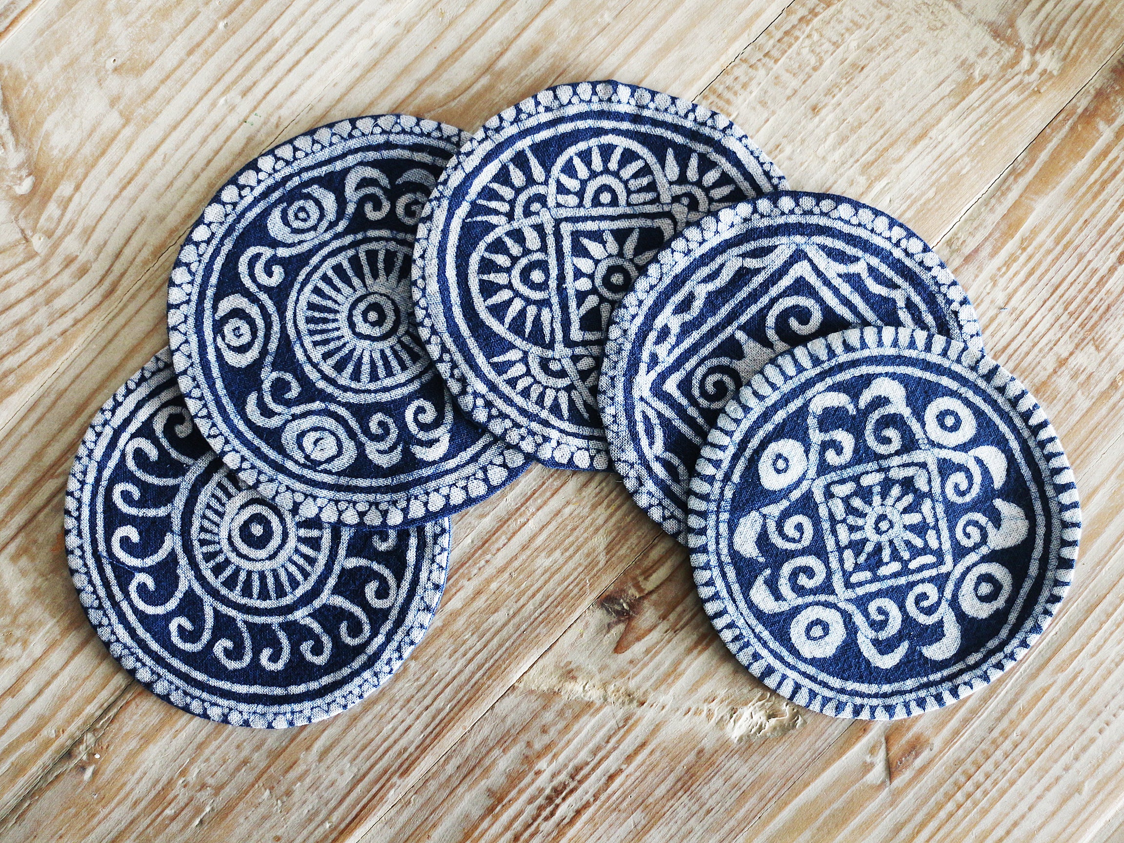 Batik Coasters - 4 piece set