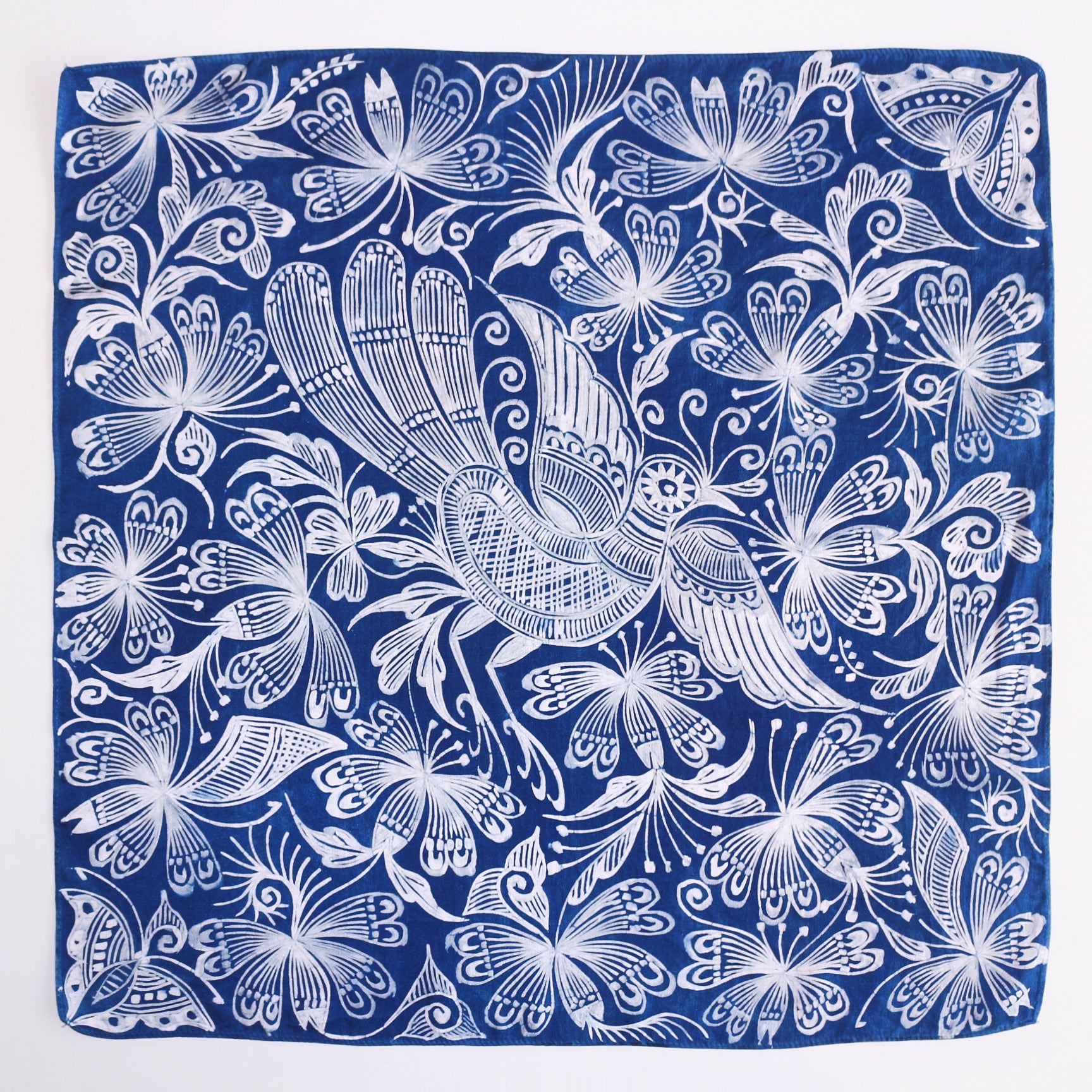 Batik Silk Square Scarf