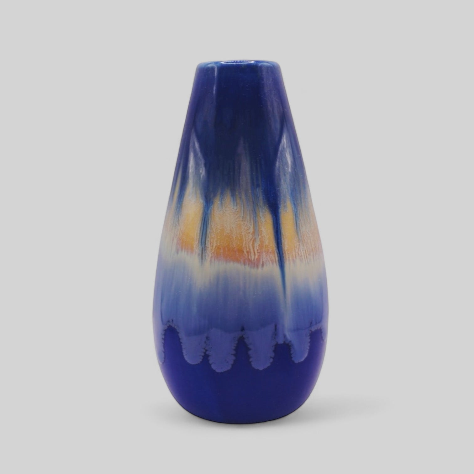 Kiln-Altered Glaze Porcelain Vase - Twilight Glow