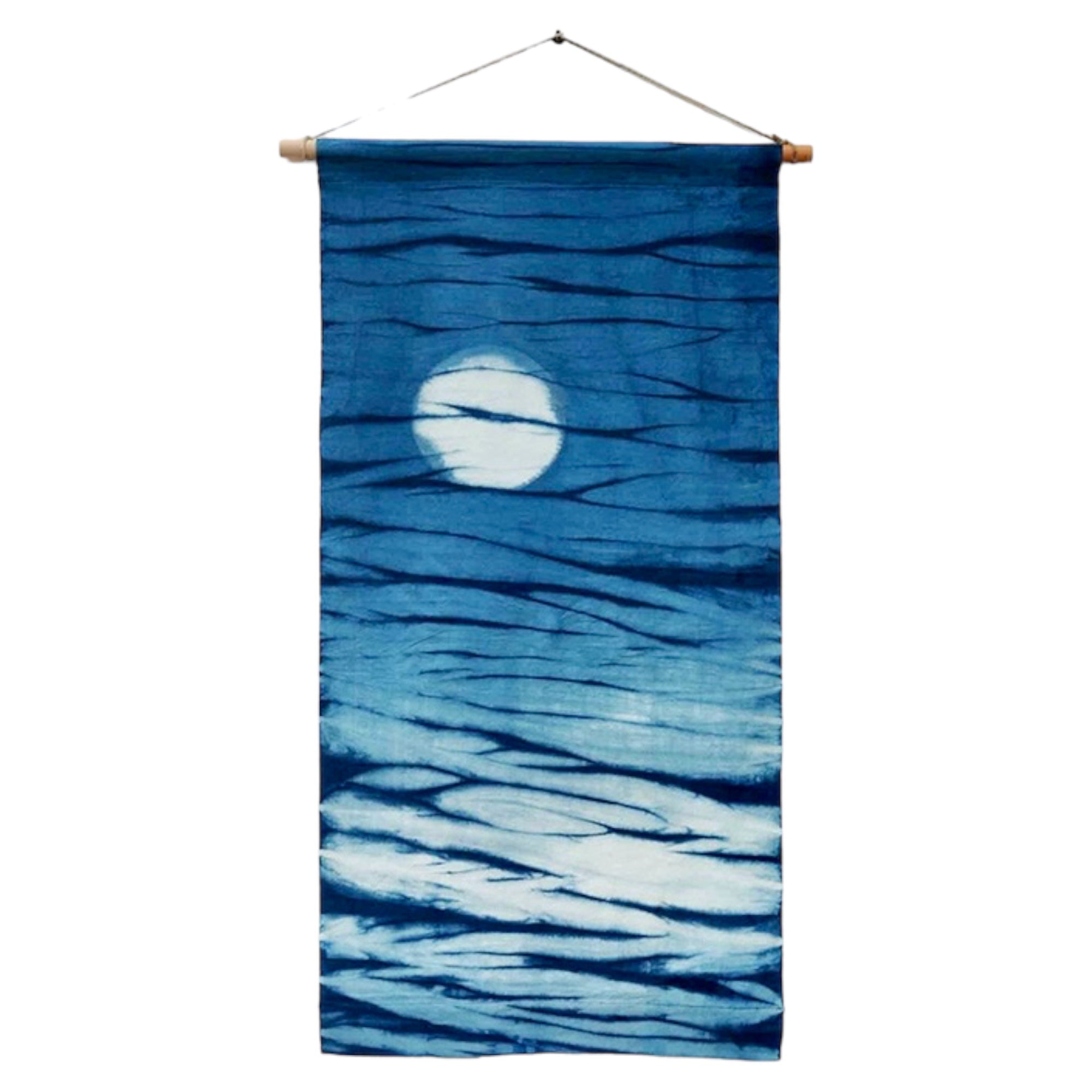 Handmade Tie-dye Wall Hanging - "Moonlight"