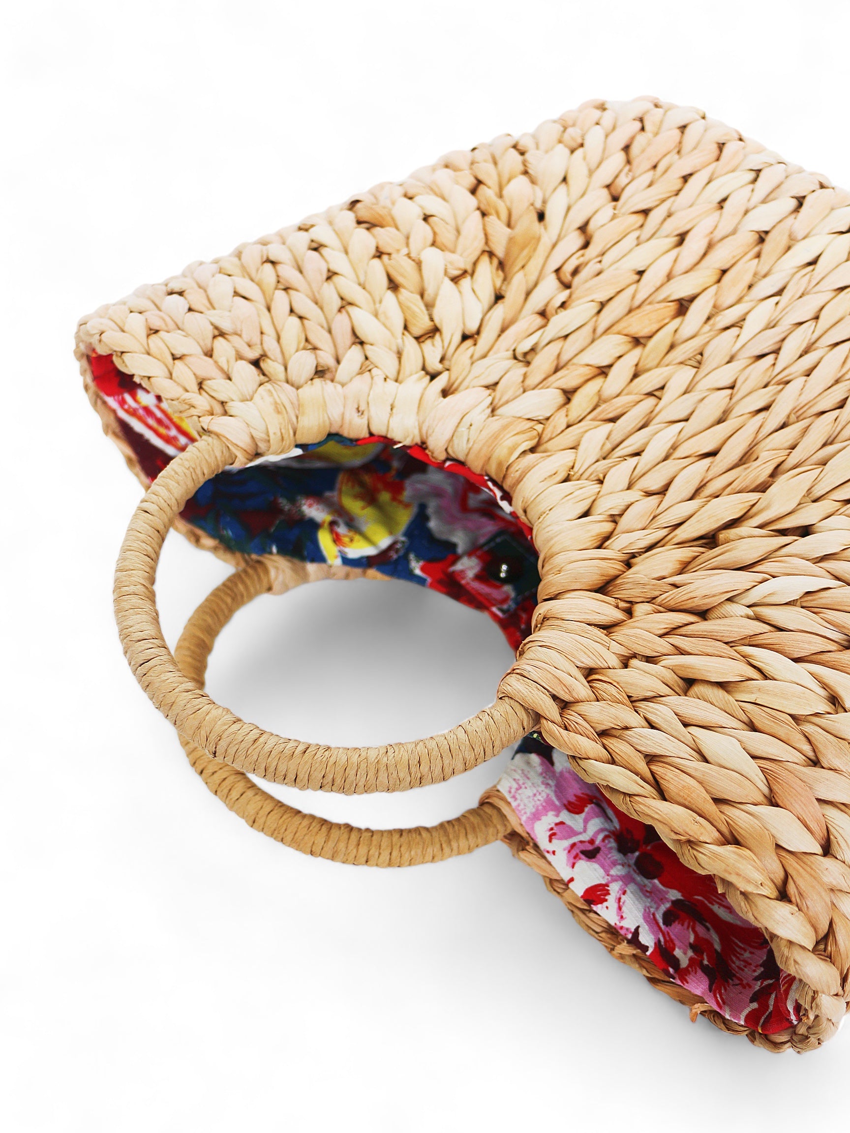 Corn-husk Handbag - Oriole & Peony