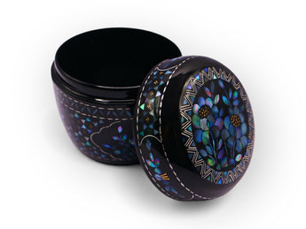 Lacquer Tea Caddy with Mother-of-Pearl Inlay - 02