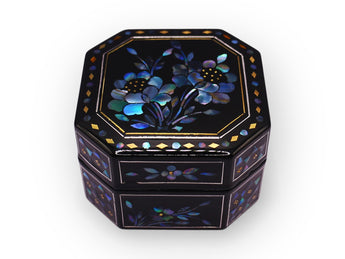 Octagonal Lacquer Jewellery Box